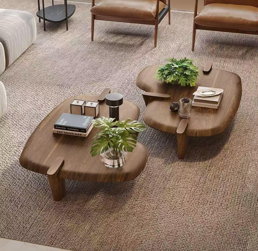 north - wooden twin coffee table