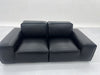 Alice  Modular sofa 3+2+2 Genuine leather Black color