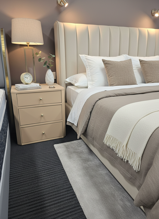 Sandy BedSide table with soft close.