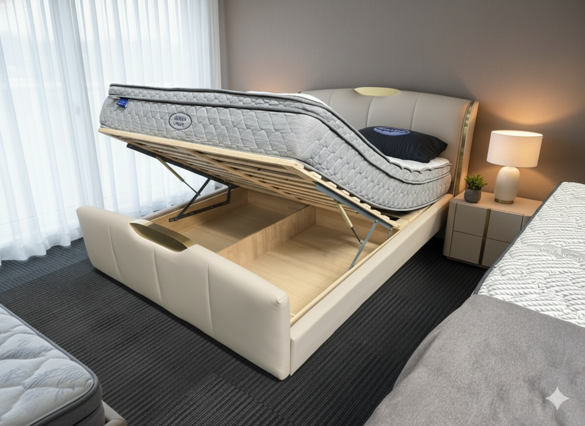star designer bed storage